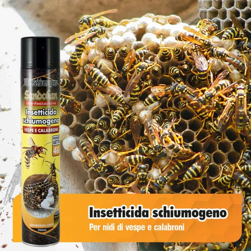 Insetticida Schiumogeno per vespe e calabroni - immagine 2