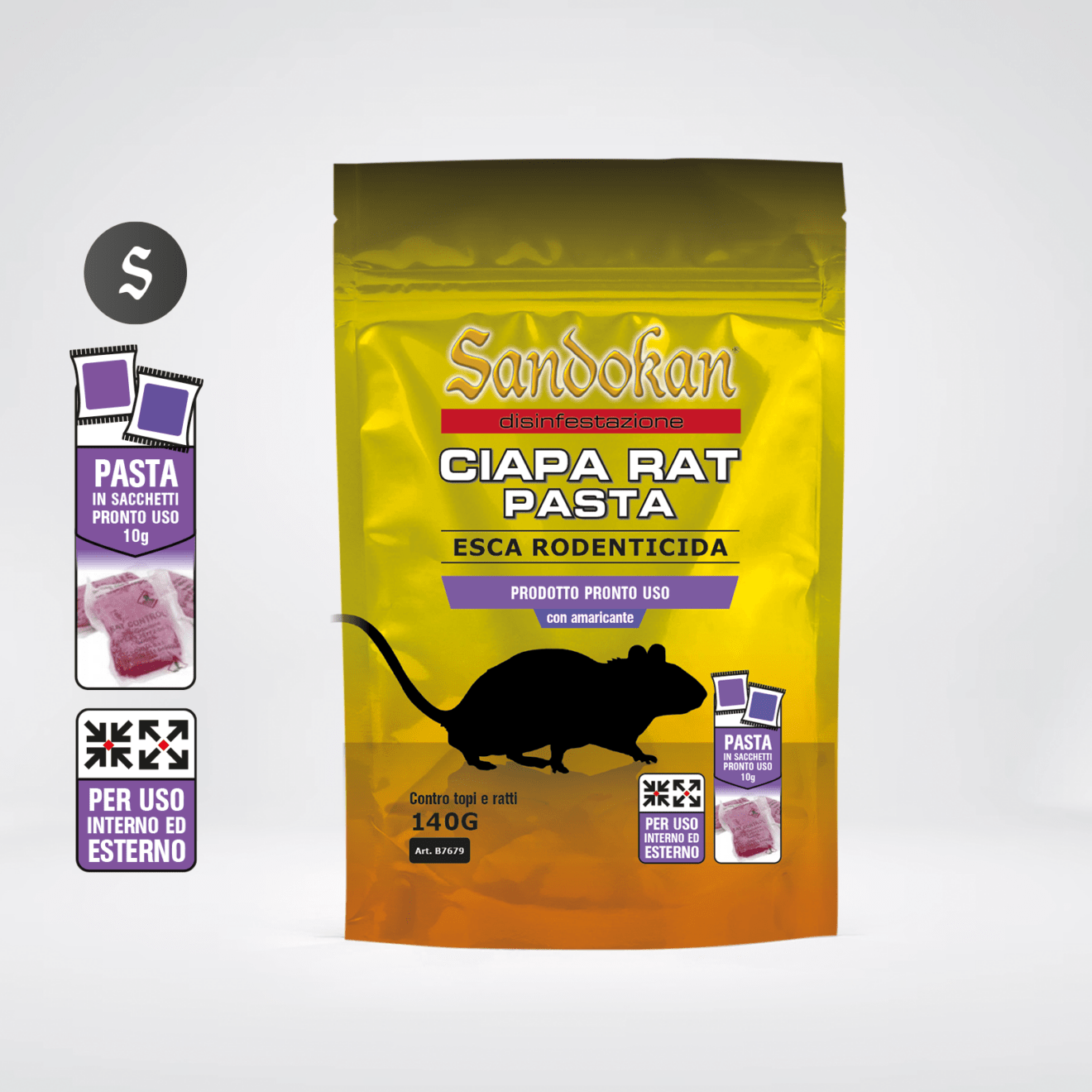 "Ciapa Rat Pasta" Rodenticide Bait - Sandokan