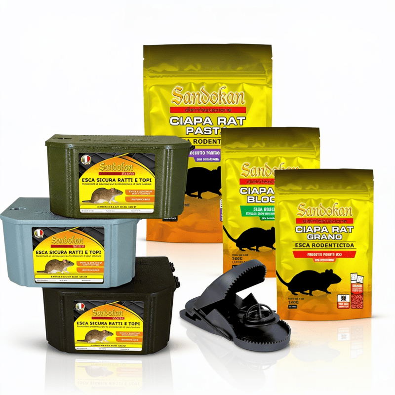 kit per eliminare topi in casa e giardino